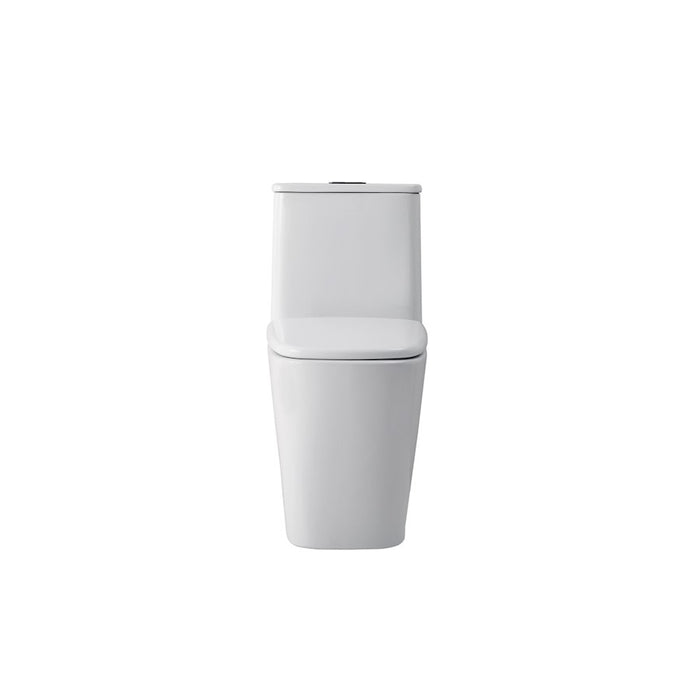 Elegant Winslet One-Piece Floor Square Toilet 27X14X31, White - TOL2003