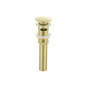 Elegant Irving Pop-Up Bathroom Sink Dra"/Overflow, Brushed Gold - VDN100BGD
