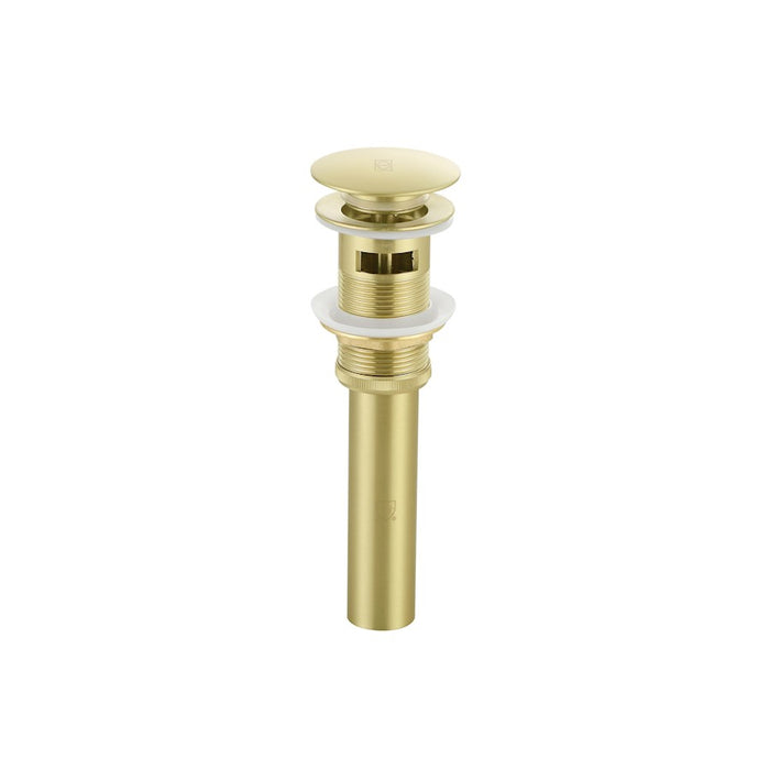 Elegant Irving Pop-Up Bathroom Sink Dra"/Overflow, Brushed Gold - VDN100BGD
