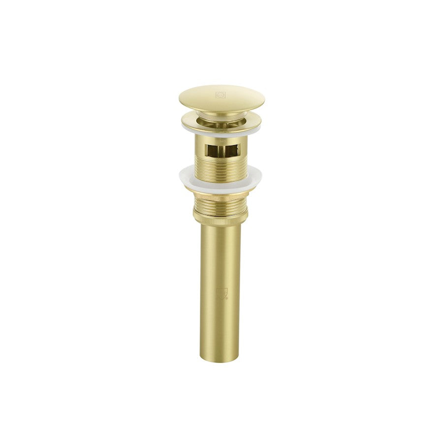 Elegant Irving Pop-Up Bathroom Sink Dra"/Overflow, Brushed Gold - VDN100BGD
