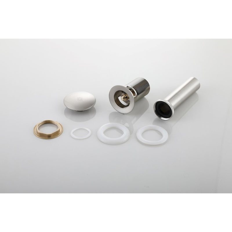 Elegant Irving Pop-Up Bathroom Sink Dra"/Overflow, Brushed Nickel