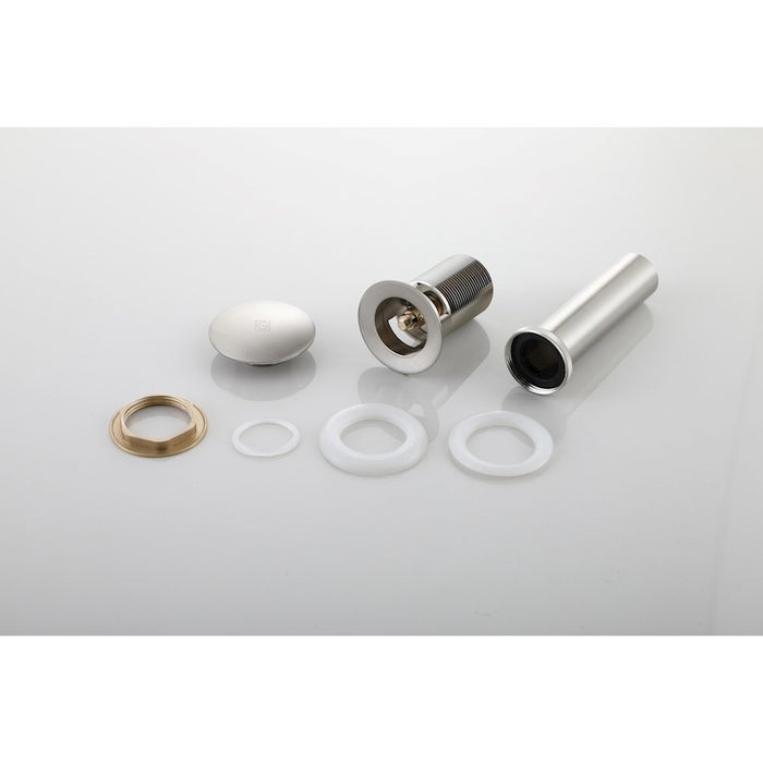 Elegant Irving Pop-Up Bathroom Sink Dra"/Overflow, Brushed Nickel