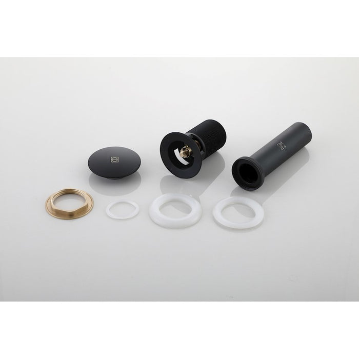 Elegant Irving Pop-Up Bathroom Sink Dra"/Overflow, Matte Black