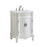 Elegant 1006 Danville 24" Single Vanity, Antique White/Ivory Marble
