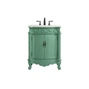 Elegant 1008 Danville 27" Single Bathroom Vanity, Vintage Mint - VF-1008VM