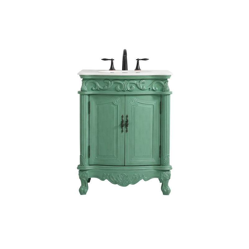 Elegant 1008 Danville 27" Single Bathroom Vanity, Vintage Mint - VF-1008VM