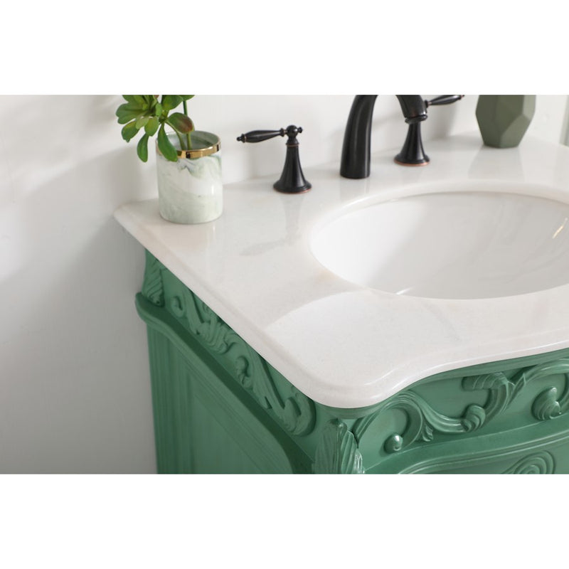 Elegant 1008 Danville 27" Single Bathroom Vanity, Vintage Mint