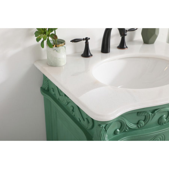 Elegant 1008 Danville 27" Single Bathroom Vanity, Vintage Mint