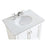 Elegant Otto 30" Single Vanity, Antique White/Ivory Marble