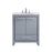 Elegant Filipo 30" Single Vanity, Grey/Ivory Marble - VF-1028-VW