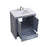 Elegant Filipo 30" Single Vanity, Grey/Ivory Marble