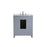 Elegant Filipo 30" Single Vanity, Grey/Ivory Marble