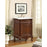 Elegant Berkshire 24" Single Vanity, Coffee/Ivory Marble