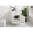 Elegant Berkshire 24" Single Vanity, Antique White/Ivory Marble