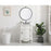 Elegant Berkshire 24" Single Vanity, Antique White/Ivory Marble