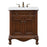 Elegant Berkshire 30" Single Vanity, Teak Color/Ivory Marble - VF-1032-VW