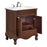 Elegant Berkshire 30" Single Vanity, Teak Color/Ivory Marble