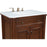 Elegant Berkshire 30" Single Vanity, Teak Color/Ivory Marble