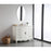 Elegant Bordeaux 48" Single Vanity, Antique White/Ivory Marble