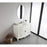 Elegant Bordeaux 48" Single Vanity, Antique White/Ivory Marble