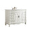 Elegant Bordeaux 48" Single Vanity, Antique White/Ivory Marble