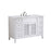Elegant Cape Cod 48" Single Vanity, White/Ivory Marble