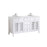 Elegant Cape Cod 60" Double Vanity, White/Ivory Marble