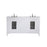 Elegant Cape Cod 60" Double Vanity, White/Ivory Marble