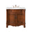 Elegant Windsor 36" Single Vanity, Brown/Ivory Marble - VF-1047-VW