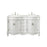 Elegant Windsor 60" Double Vanity, Antique White/Ivory Marble - VF-1049-VW
