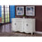 Elegant Windsor 60" Double Vanity, Antique White/Ivory Marble