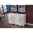Elegant Windsor 60" Double Vanity, Antique White/Ivory Marble