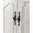 Elegant Windsor 60" Double Vanity, Antique White/Ivory Marble