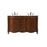 Elegant Kitchen/Bath Windsor 60" Double Bathroom Vanity, Teak - VF-1049TK