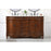 Elegant Kitchen/Bath Windsor 60" Double Bathroom Vanity, Teak
