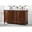 Elegant 1049 Windsor 60" Double Vanity, Teak/Ivory Marble