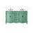 Elegant Windsor 60" Double Bathroom Vanity, Vintage Mint - VF-1049VM