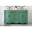 Elegant Windsor 60" Double Bathroom Vanity, Vintage Mint
