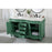 Elegant Windsor 60" Double Bathroom Vanity, Vintage Mint