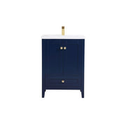 Elegant Kitchen/Bath Aqua 24" Bathroom Vanity, Blue - VF-2001BL