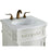 Elegant Danville 21" Single Vanity, Antique White/Ivory Marble