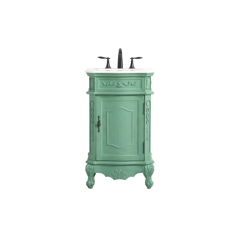 Elegant Danville 21" Single Bathroom Vanity, Vintage Mint - VF10121VM