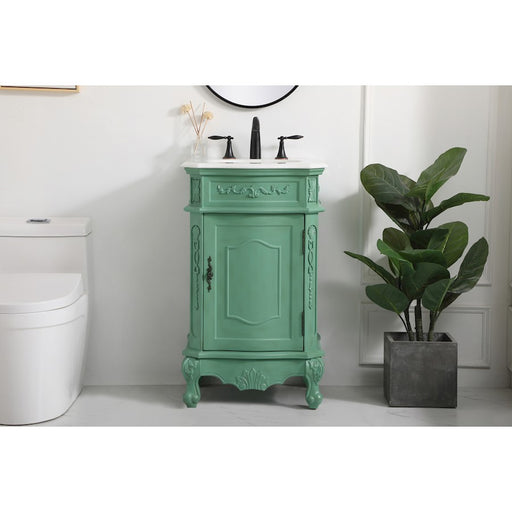 Elegant Danville 21" Single Bathroom Vanity, Vintage Mint