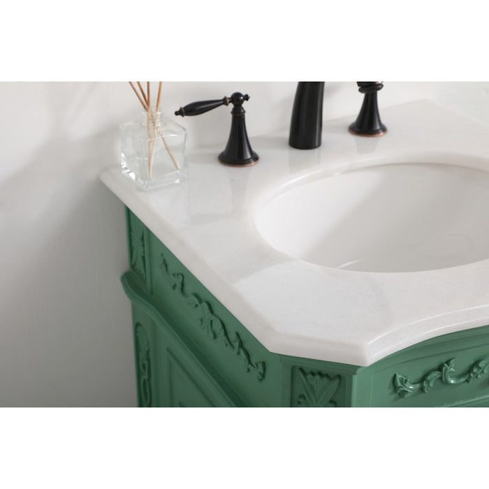 Elegant Danville 21" Single Bathroom Vanity, Vintage Mint