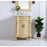 Elegant Danville 24" Single Vanity, Light Beige/Ivory Marble