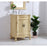 Elegant Danville 24" Single Vanity, Light Beige/Ivory Marble