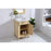 Elegant Danville 24" Single Vanity, Light Beige/Ivory Marble