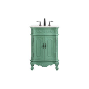Elegant Danville 24" Single Bathroom Vanity, Vintage Mint - VF10124VM