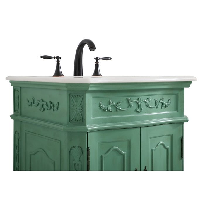 Elegant Danville 24" Single Bathroom Vanity, Vintage Mint