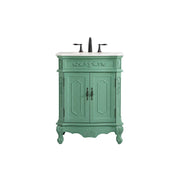Elegant Danville 27" Single Bathroom Vanity, Vintage Mint - VF10127VM